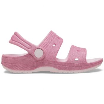 Sandale Crocs Classic Toddler Glitter Sandal Roz - Pink Milk