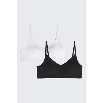 Set de bustiere uni - 2 piese