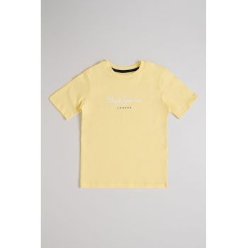 Tricou de bumbac cu imprimeu logo New Art