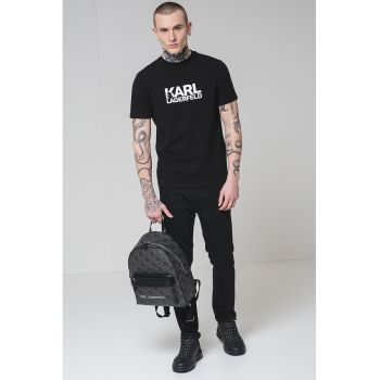 Tricou din amestec de bumbac cu logo
