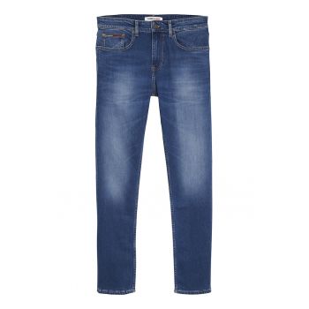 Blugi slim fit cu aspect decolorat Austin