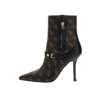 Botine dama  cu varf ascutit si monograma FL8AY3