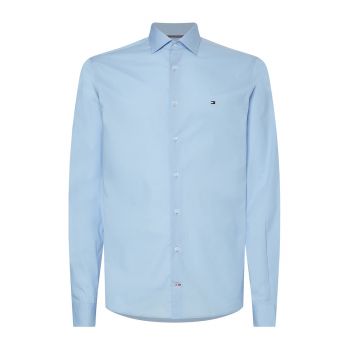 Camasa slim fit cu logo discret pe piept