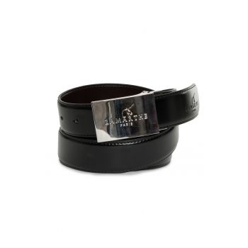 Curea  din Piele naturala de Bovina - reversibile - Ajustabila Negru/Maro