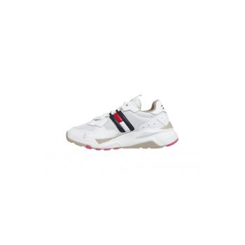 Pantofi sport dama -  Tommy Jeans Cool Runner - Poliuretan - Alb