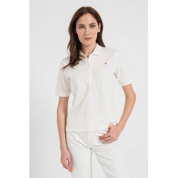 Tricou polo regular fit de bumbac organic