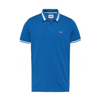 Tricou Polo - slim fit din amestec de bumbac organic