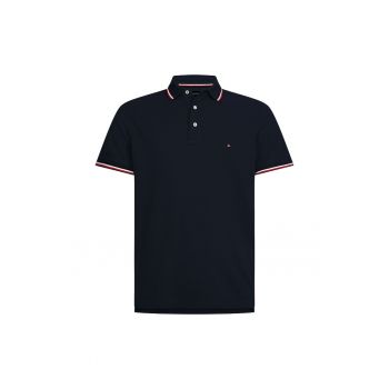 Tricou polo slim fit din bumbac organic