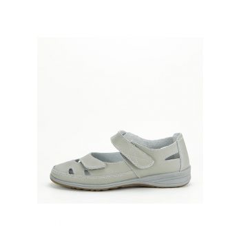 Balerini gri din piele naturala 5115 M4 Confort 7775