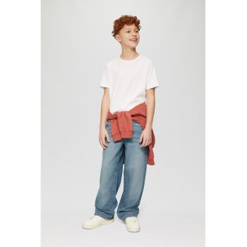 Blugi relaxed fit cu buzunare