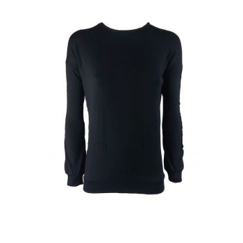 Bluza cu maneca lunga -  Negru/Bordeaux
