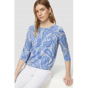 Bluza cu model si maneci trei sferturi