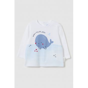 Bluza de bumbac cu imprimeu grafic