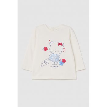 Bluza de bumbac cu imprimeu