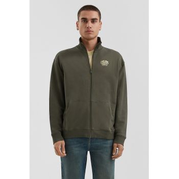 Bluza de trening cu fermoar si buzunare