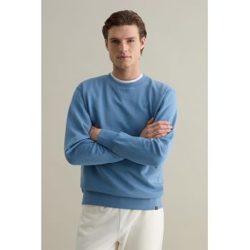 Bluza de trening de bumbac cu decolteu la baza gatului