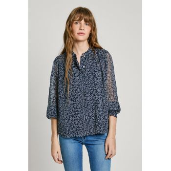 Bluza din sifon cu nasturi