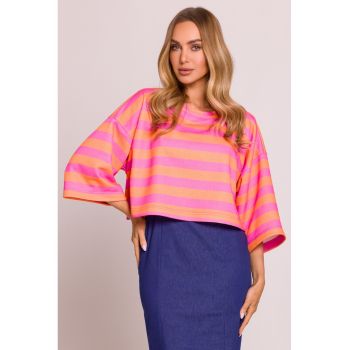 Bluza scurta cu imprimeu -