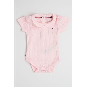 Body de bumbac cu guler Peter Pan