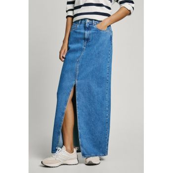 Fusta dreapta din denim
