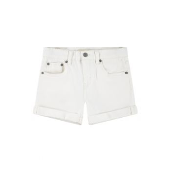 Pantaloni scurti din denim cu model cu 5 buzunare