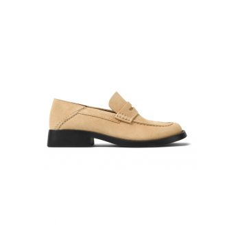 Pantofi loafer de piele intoarsa