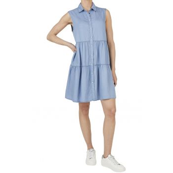 Rochie cu capse fara maneci