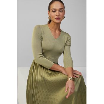 Rochie midi cu pliuri