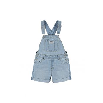 Salopeta de denim cu bretele ajustabile