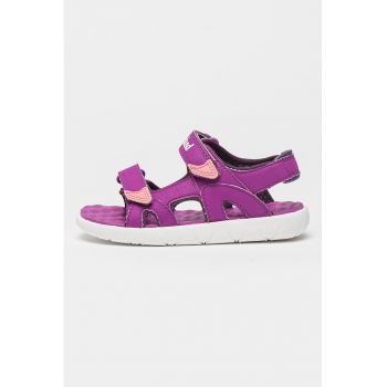 Sandale de piele ecologica cu velcro Perkins Row