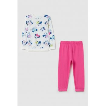 Set de bluza cu imprimeu si colanti - 2 piese