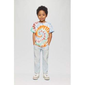 Tricou de bumbac cu model tie-dye