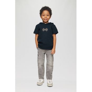 Tricou din amestec de bumbac cu gluga