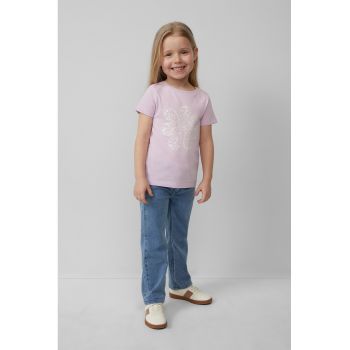 Tricou regular fit cu imprimeu floral