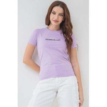 Tricou slim fit cu logo