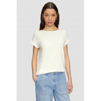 Tricou uni din amestec de lyocell