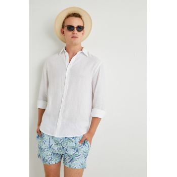 Pantaloni scurti de baie cu model tropical
