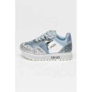 Pantofi sport din material textil cu paiete