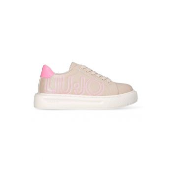 Pantofi sport din piele ecologica cu logo