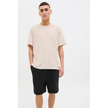 Pijama de bumbac cu pantaloni scurti