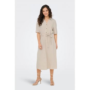 Rochie-camasa cu un cordon in talie