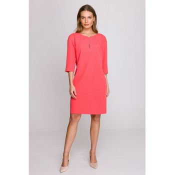 Rochie cu decupaj in forma de lacrima la decolteu -