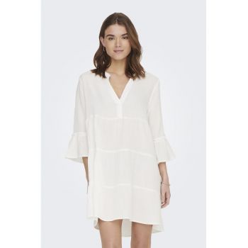 Rochie de bumbac organic cu maneci cazute