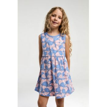 Rochie scurta evazata cu model floral