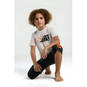 Set de tricou de bumbac si pantaloni scurti - 2 piese