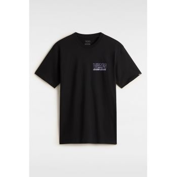 Tricou cu decolteu la baza gatului si imprimeu