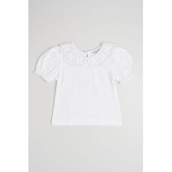 Tricou cu guler Peter Pan