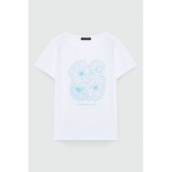 Tricou cu imprimeu floral