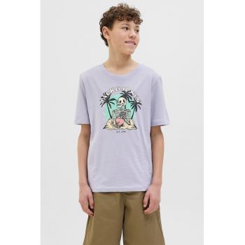 Tricou cu imprimeu logo si grafic
