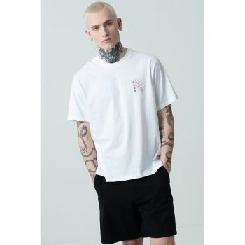 Tricou cu imprimeu pe partea din spate Valley